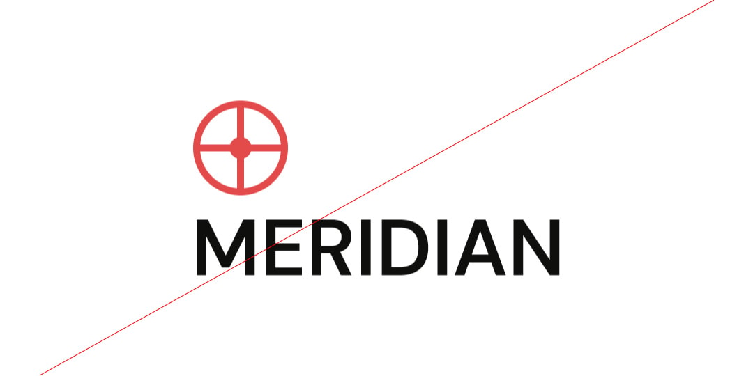 Image of brand logo incorrectly colored